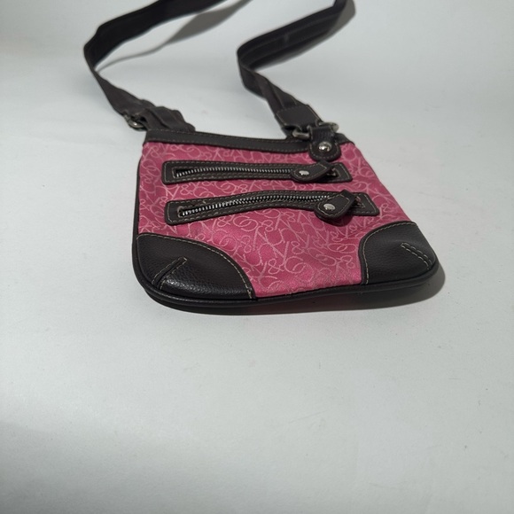 Stylish Pink and Brown Crossbody Bag - Picture 4 of 7